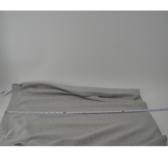 Liz Claiborne Light Gray Side Slit Midi Skirt Pockets Warm 1X - Picture 5 of 16